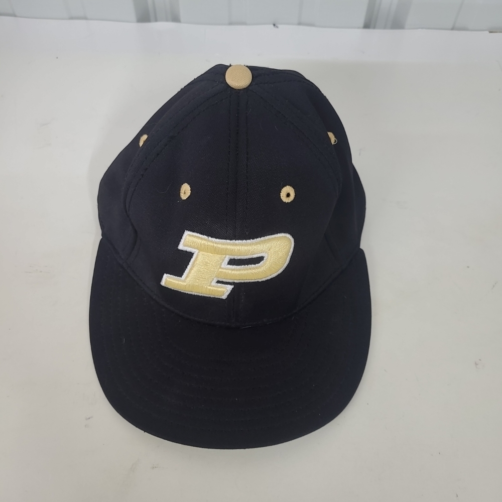 Purdue University TPX Team Issue Baseball Cap Size Small Fitted Hat